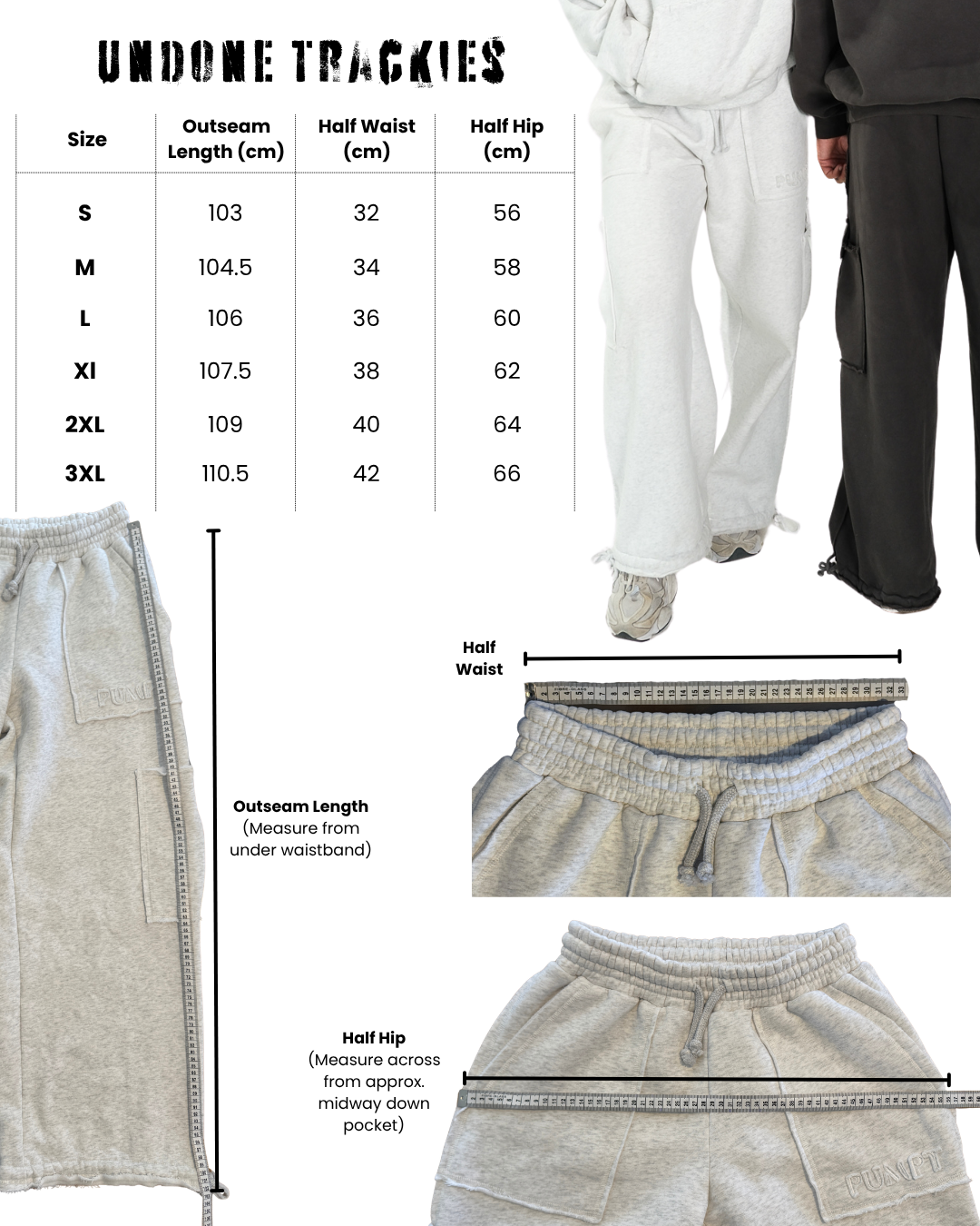 Undone Trackies - Charcoal