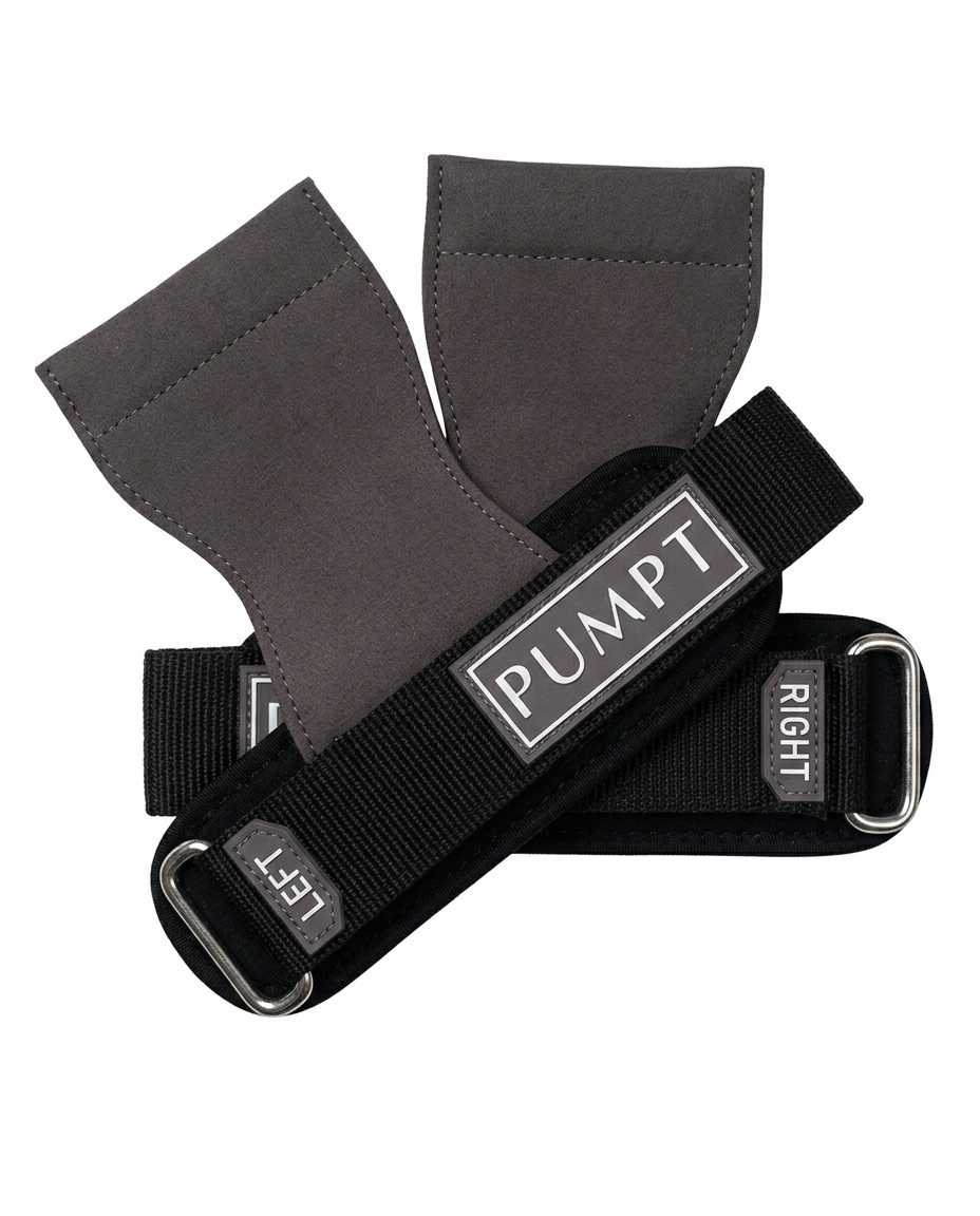 Black Bundle - Lifting Grips + Ankle Cuffs